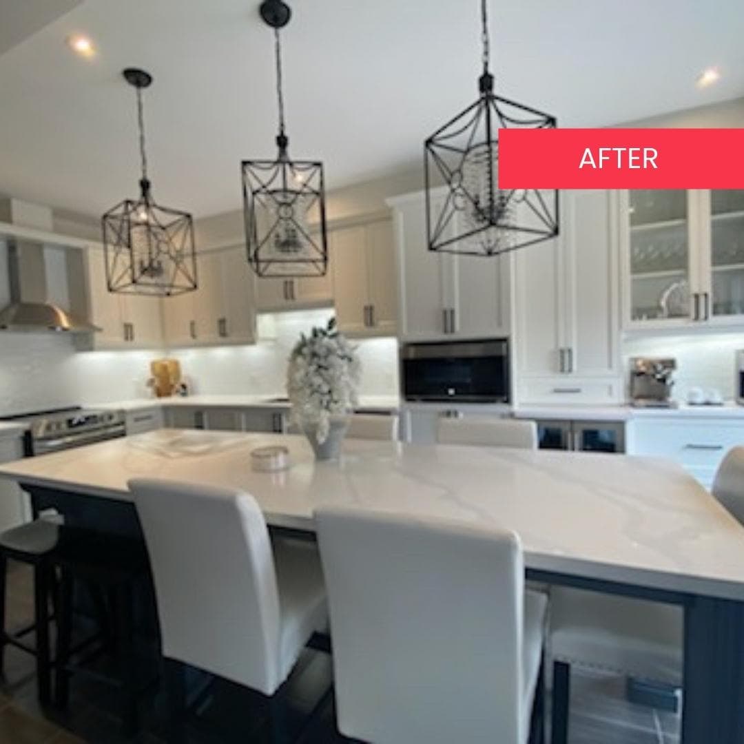 Professionally renewed kitchen cabinetry available to Brampton homeowners